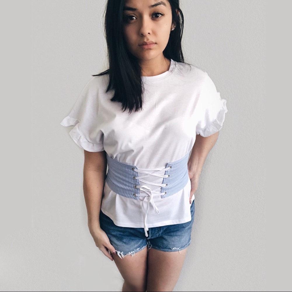 (LAST 1) Chloe Corset Tee - Picture 3 of 6